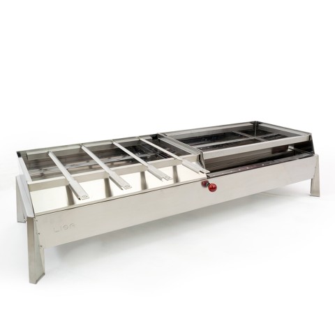 Etna roestvrijstalen set spiesen voor houtskoolbarbecue Aanbieding