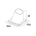 Tafelgrill voor arrosticini spiesen, roestvrij staal met houten basis Gran Sasso Model