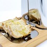 Tafelmodel spieshouder roestvrij staal met houten basis Gran Sasso Plus Catalogus