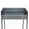 Draagbare houtskoolbarbecue van ijzer 60x40cm Vesuvio Aanbod
