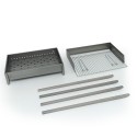 Draagbare houtskoolbarbecue van ijzer 60x40cm Vesuvio Korting