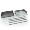 Draagbare houtskoolbarbecue van ijzer 60x40cm Vesuvio Korting
