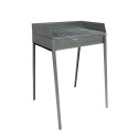 Draagbare houtskoolbarbecue van ijzer 60x40cm Vesuvio Aanbieding