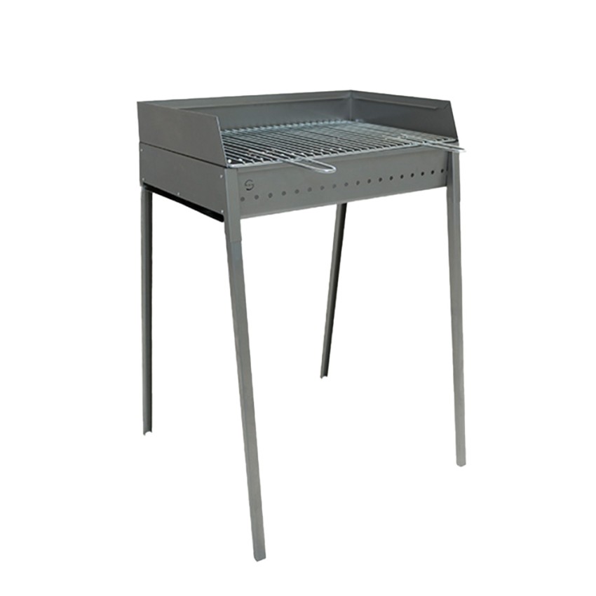 Draagbare houtskoolbarbecue van ijzer 60x40cm Vesuvio Aanbieding