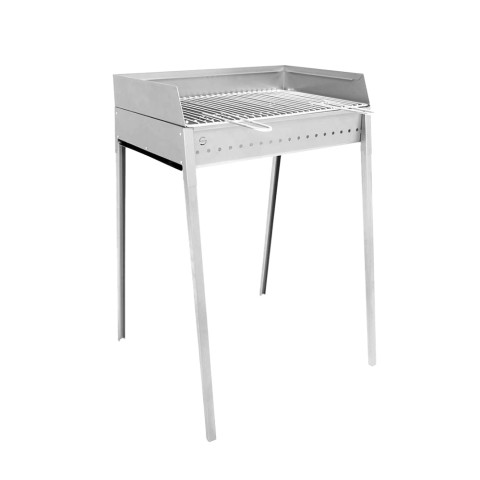 Draagbare houtskoolbarbecue van staal met grill 60x40cm Stromboli Aanbieding
