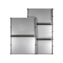 Keuken snijplank 100x55cm roestvrij staal restaurant Plan Pro Keuze