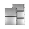 Keuken snijplank 100x55cm roestvrij staal restaurant Plan Pro Keuze