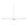 Moderne hanglamp voor keuken en eetkamer Ballerina 