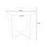 Salontafel Ø 40cm woonkamer modern design Spider 