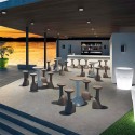 Kruk 75cm modern design polyethyleen indoor outdoor Armillaria S1 Afmetingen