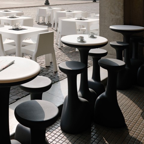 Ronde hoge tafel voor krukken 99cm polyethyleen design Armillaria T1 Aanbieding