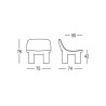 Modulaire design fauteuil modern bar binnen buiten Atene P1 Aankoop
