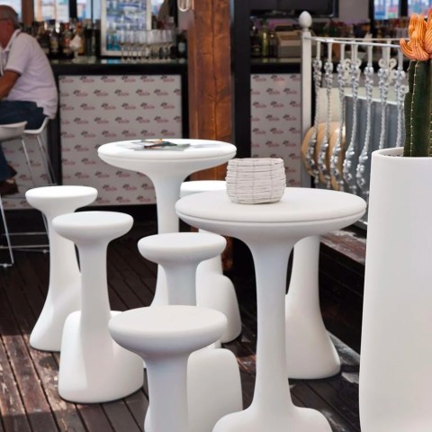 Moderne design kruk 75cm voor binnen en buiten polyethyleen Armillaria S1 Aanbieding