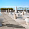 Ronde buitentafel voor bar en restaurant, modern design Fade T1-R 