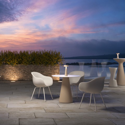 Outdoor ronde tafel bar restaurant modern ontwerp Fade T1-R Aanbieding