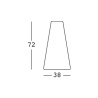 Ronde buitentafel voor bar en restaurant, modern design Fade T1-R 