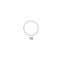 Ronde buitentafel voor bar en restaurant, modern design Fade T1-R 
