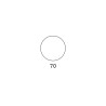 Ronde buitentafel voor bar en restaurant, modern design Fade T1-R 