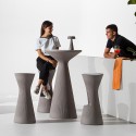 Moderne hoge barkruk voor terras 76cm polyethyleen Fade S1 Prijs