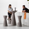 Moderne hoge barkruk voor terras 76cm polyethyleen Fade S1 Prijs