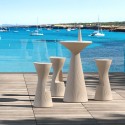 Moderne hoge barkruk voor terras 76cm polyethyleen Fade S1 Aanbieding