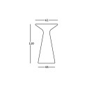 Ronde hoge tafel voor barkrukken 110cm polyethyleen design Fade T2-H Karakteristieken