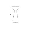 Ronde hoge tafel voor barkrukken 110cm polyethyleen design Fade T2-H Karakteristieken