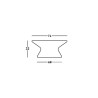 Ronde salontafel modern design terras tuin Fade T1-C 