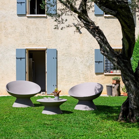 Polyethyleen fauteuil design binnen buiten tuin Fade P1