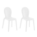 2 x Polyethyleen stoelen eetkamer bar restaurant modern design Chloé