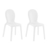2 x Polyethyleen stoelen eetkamer bar restaurant modern design Chloé