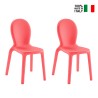 2 x Chloé stoelen van polyethyleen voor eetkamer, bar en restaurant in modern design Verkoop