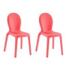 2 x Chloé stoelen van polyethyleen voor eetkamer, bar en restaurant in modern design Aanbieding