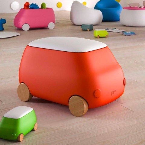 Kunststof speelgoedwagen voor kinderen 'Van' Aanbieding