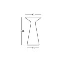 Ronde tafel 111 cm voor buitenkrukken modern design Fade T2-H Plus 