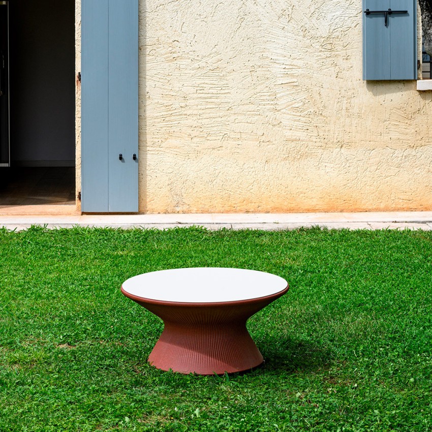 Ronde lage design salontafel voor tuin Fade T1-C Plus Aanbieding Ronde lage design salontafel voor tuin Fade T1-C Plus Aanbieding