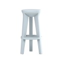 Moderne minimalistische ronde barkruk 74cm polyethyleen Frozen S1-R Afmetingen