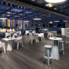 Hoge tafel voor krukken 100cm rond vierkant design Frozen T1-H Aanbieding