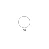 Hoge tafel voor krukken 100cm rond vierkant design Frozen T1-H 
