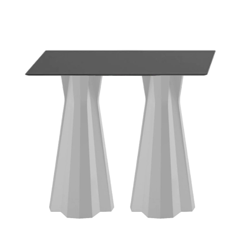 Hoge rechthoekige salontafel 100cm voor krukken modern design Frozen T2-H Kosten
