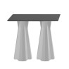 Hoge rechthoekige salontafel 100cm voor krukken modern design Frozen T2-H Kosten