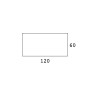 Rechthoekige bartafel 100cm voor krukken modern design Frozen T2-H 