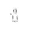 Hoge rechthoekige salontafel 100cm voor krukken modern design Frozen T2-H 