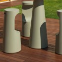 Moderne design barkruk 75 cm polyethyleen binnen buiten Fura S1 Kortingen
