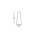 Hoge ronde tafel voor barkrukken diameter 60cm modern design Fura T1-H 