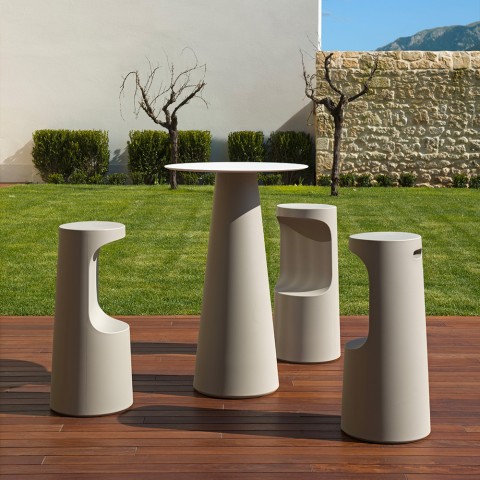 Hoge ronde tafel voor barkrukken diameter 60cm modern design Fura T1-H Aanbieding