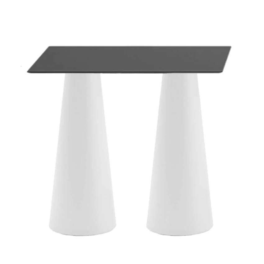 Hoog rechthoekige tafel voor krukken, binnen en buiten design Fura T2-H Aanbod