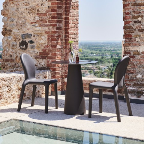 Ronde buitentafel terras modern design Fura T1-DR Aanbieding