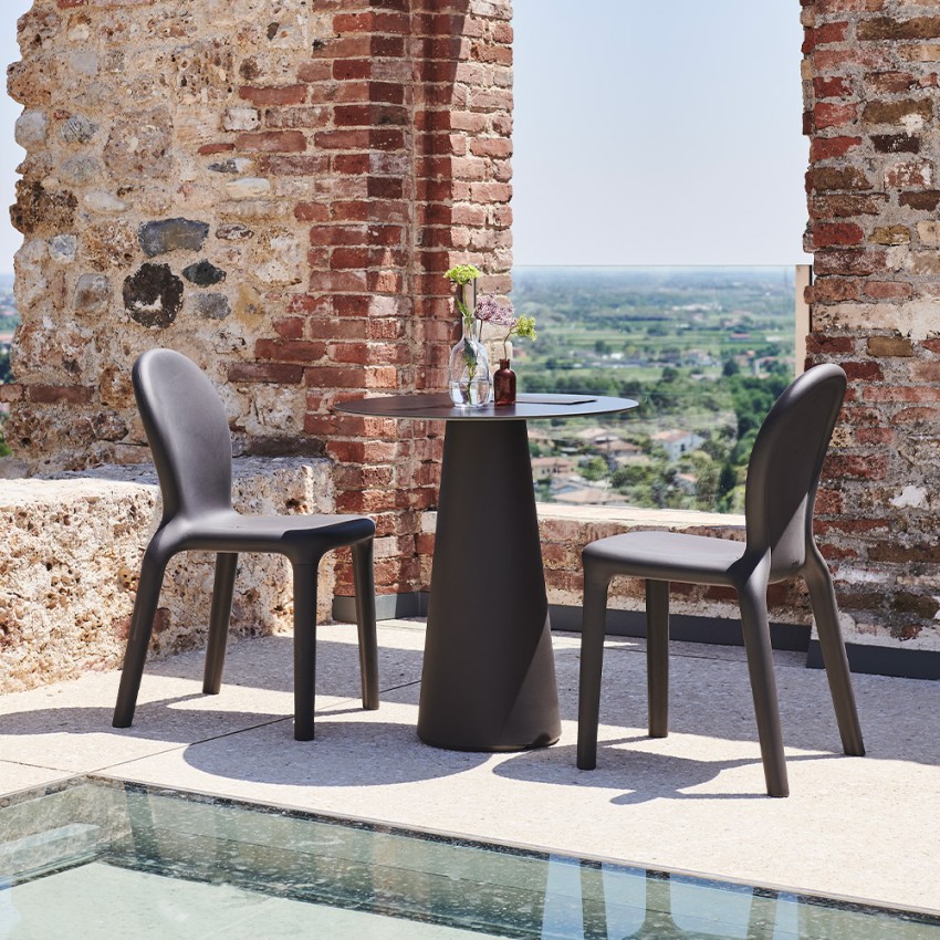 Ronde buitentafel terras modern design Fura T1-DR Aanbieding