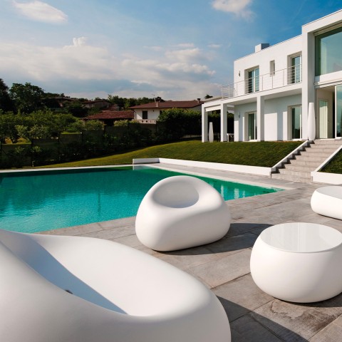 Moderne design tuin- en terrasstoel van polyethyleen Gumball P1 Aanbieding